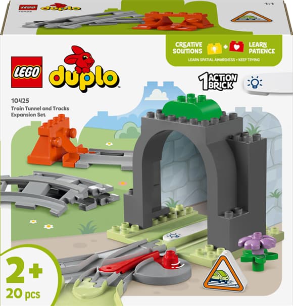Конструктор LEGO DUPLO Залізничний тунель і колії дод. набір 20 деталей (10425)