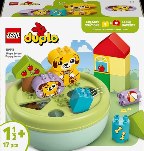Конструктор LEGO DUPLO My First Сортувальник фігур будинок для цуценят 17 деталей (10441)