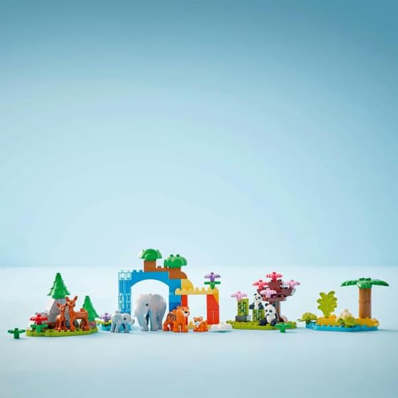 Конструктор LEGO DUPLO Town Семейства диких животных 3-в-1, 92 детали (10446)