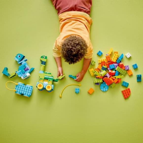 Конструктор LEGO DUPLO Town Динозаври на колесах 3 в 1, 108 деталей (10451)