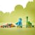 Конструктор LEGO DUPLO Town Динозаври на колесах 3 в 1, 108 деталей (10451)