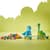 Конструктор LEGO DUPLO Town Динозаври на колесах 3 в 1, 108 деталей (10451)