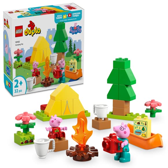 Конструктор LEGO DUPLO Свинка Пеппа Туристичний похід 32 деталі (10452)