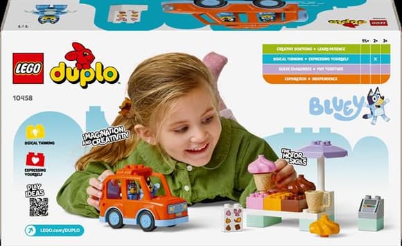 Конструктор LEGO DUPLO Bluey Подорож із морозивом із Блуї 22 деталі (10458)