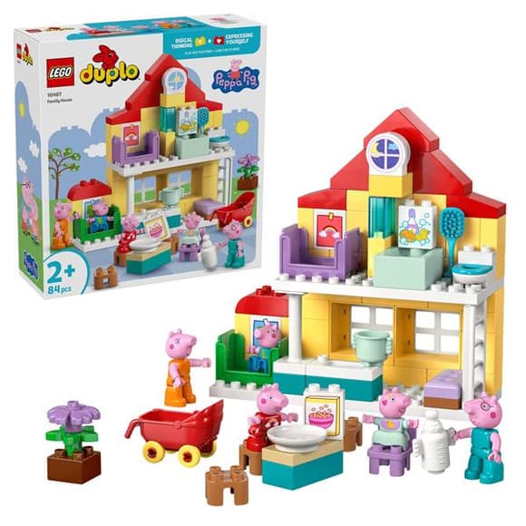 Конструктор LEGO® DUPLO® Пеппа Сімейний будинок 84 Деталі  (10467)