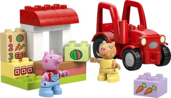 Конструктор LEGO® DUPLO® Пеппа Трактор і ринок  18 Деталей  (10468)