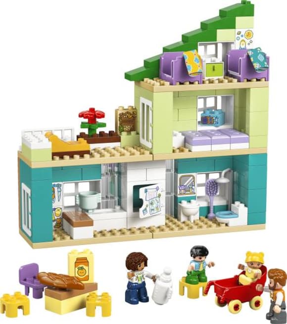 Конструктор LEGO DUPLO Town 3-в-1 Сучасний родинний будинок із фігурками 166 Деталей ( 10470 )