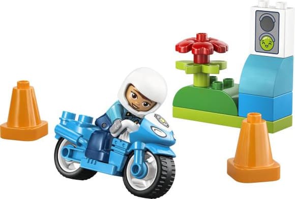 Конструктор LEGO DUPLO Town Синій поліцейський мотоцикл 11 Деталей ( 10471 )