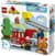 Конструктор LEGO DUPLO Town Пожарная машина со шлангом и пожарным 28 Деталей (10473)