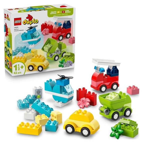 Конструктор LEGO DUPLO My First Творчі транспортні засоби 42 Деталі (10474)