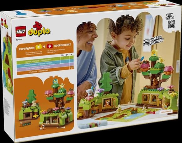 Конструктор LEGO® DUPLO® Лес открытий с дикими животными, 131 деталь (10480)