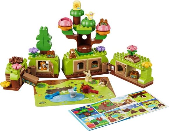 Конструктор LEGO® DUPLO® Лес открытий с дикими животными, 131 деталь (10480)