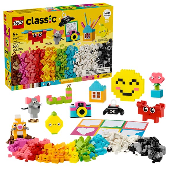 Конструктор LEGO Classic Щасливий творчий набір 680 деталей (11042)