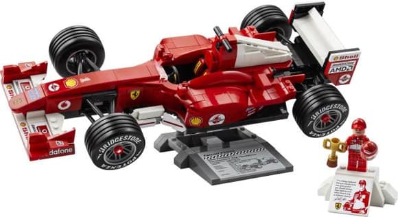 Конструктор LEGO® Icons Ferrari F2004 та Michael Schumacher 735 деталей (11375)