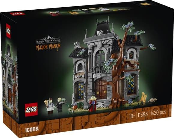 Конструктор LEGO® Icons Маєток пані мера - Набір для побудови моторошного особняка (11383)