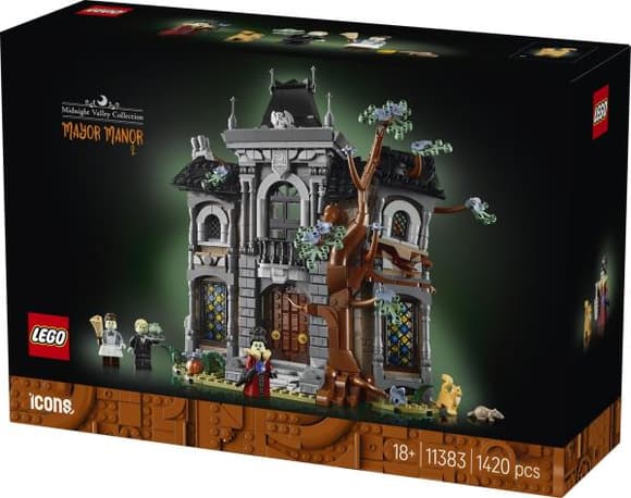 Конструктор LEGO® Icons Маєток пані мера - Набір для побудови моторошного особняка (11383)