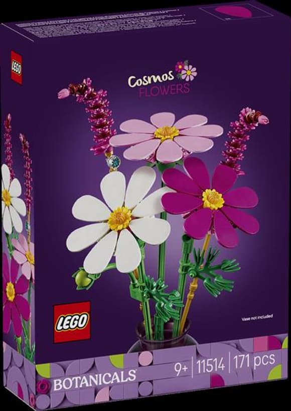 Конструктор LEGO® Botanicals Цветы космеи Набор для коструйки, 171 деталь (11514)