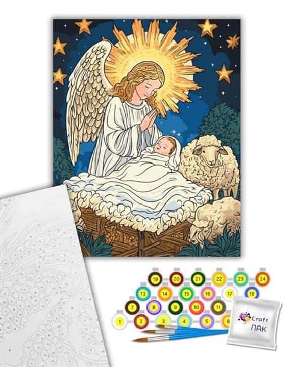 Картина за номерами ArtCraft Ніч народження 40х50 см (15577-AC)