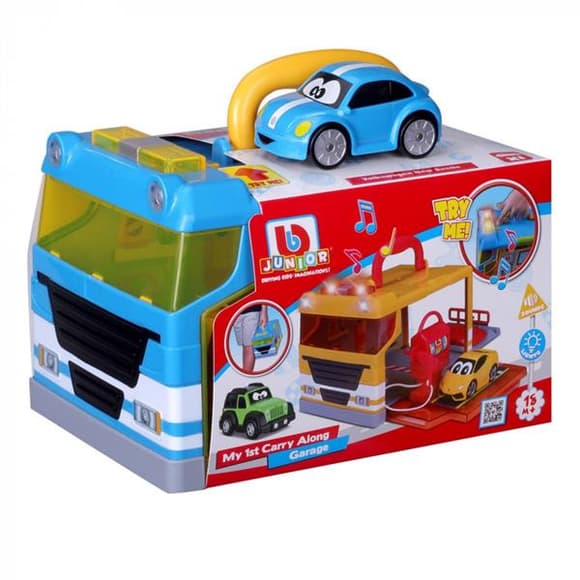 Игровой набор BB Junior Мой первый переносной гараж синий (16-88621)