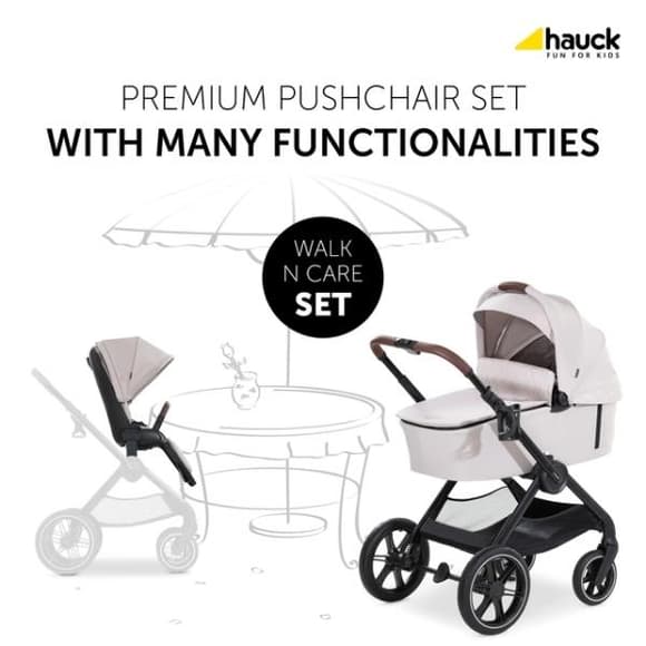 Универсальная коляска 2 в 1 Hauck Walk N Care бежевый (16546-1)
