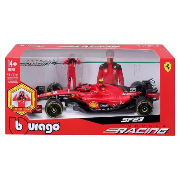Автомодель з фігуркою - FERRARI SF-23 (1:24) (18-26809)