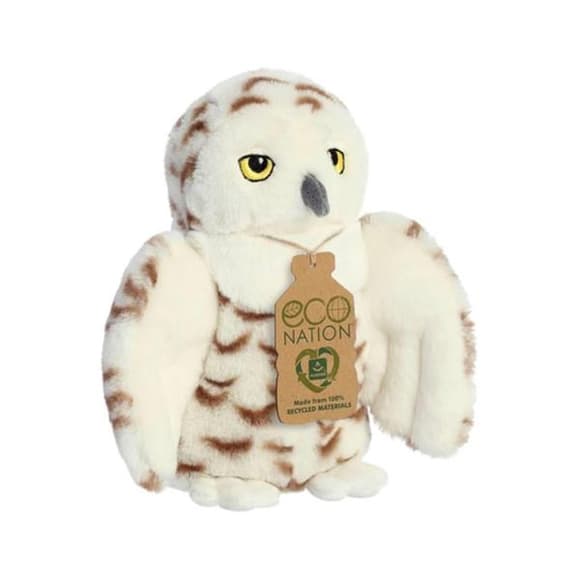 М'яка іграшка Aurora Eco Nation Снігова сова 20 см (200116A)