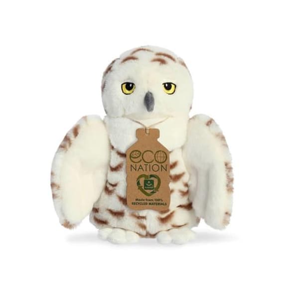 М'яка іграшка Aurora Eco Nation Снігова сова 20 см (200116A)