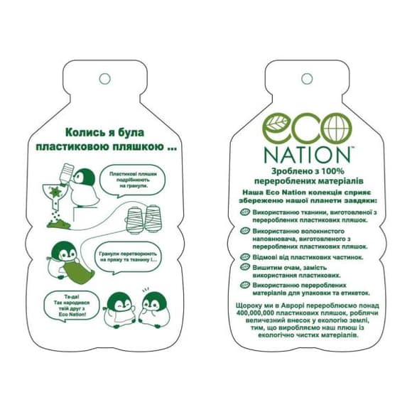 М'яка іграшка Aurora Eco Nation Скат морський 28 см (200207C)