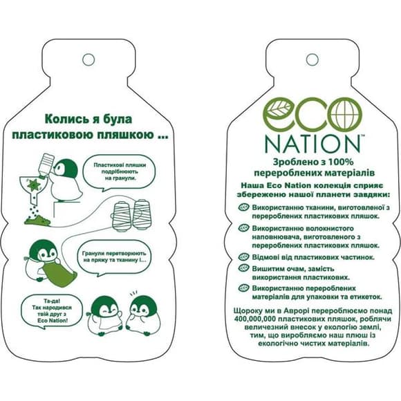 М'яка іграшка Aurora Eco Nation Дельфін 38 см (200207F)