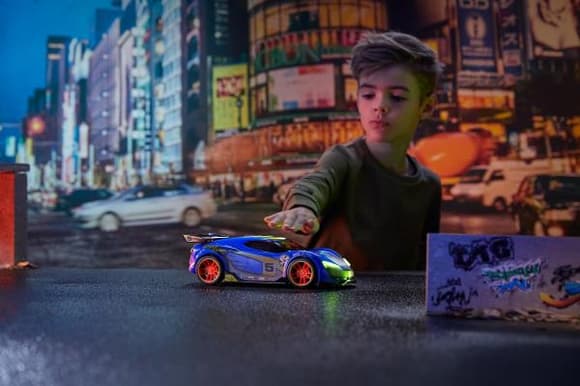 Машинка Road Rippers Speed Swipe Bionic Blue со световыми и звуковыми эффектами (20121)