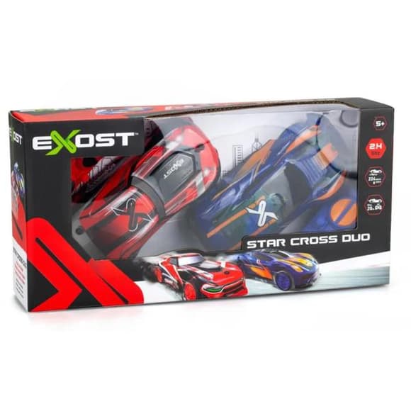 Набор машинок Exost Star Cross Duo на радиоуправлении 1:28 красный и синий (20647)