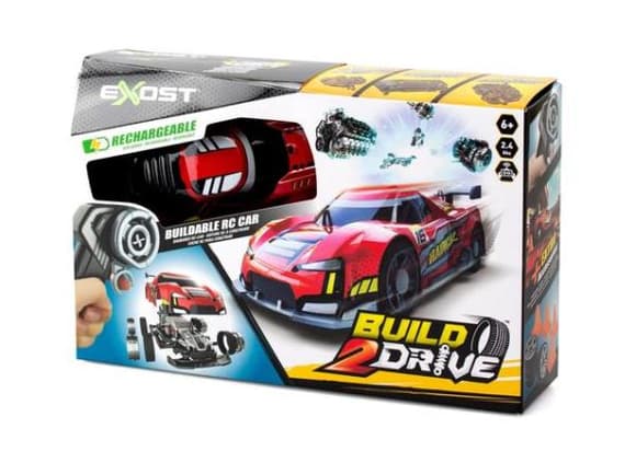 Машинка-конструктор Exost Build 2 Drive Radical Racer на радиоуправлении красный (20701)