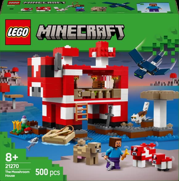 Конструктор LEGO Minecraft Грибний будинок 500 деталей (21270)