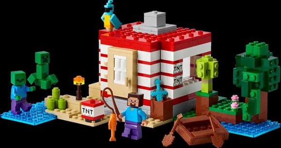 Конструктор LEGO Minecraft Будинок з вибухівки в джунглях 287 деталей (21275)