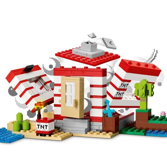 Конструктор LEGO Minecraft Будинок з вибухівки в джунглях 287 деталей (21275)
