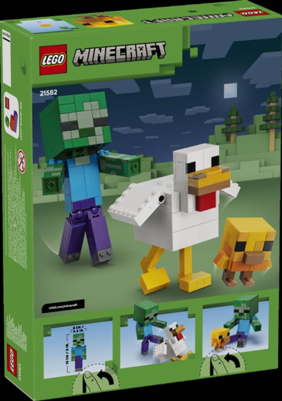 Конструктор LEGO® Minecraft™ Курячий Жокей Конструктор Декор (21582)