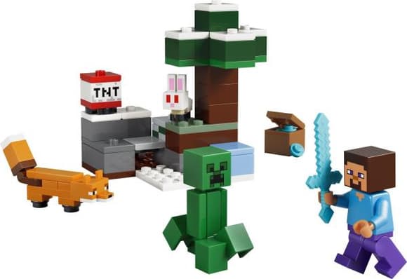 Конструктор LEGO Minecraft Пригоди Стіва в тайзі 79 Деталей (21583)