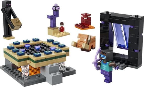 Конструктор LEGO Minecraft Путешествие в Нижний мир и Портал в Край 192 Детали (21584)