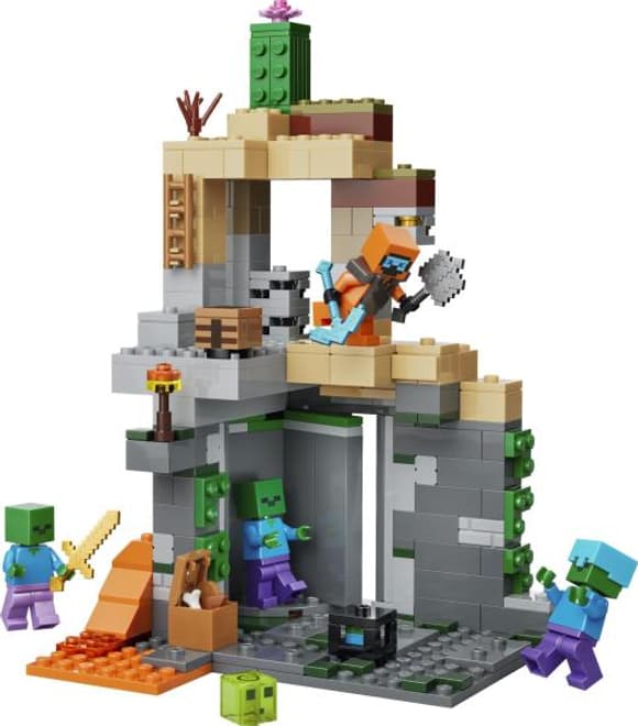 Конструктор LEGO Minecraft Підземелля зомбі 284 Деталі (21587)