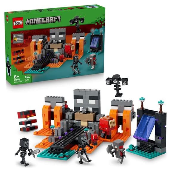 Конструктор LEGO Minecraft Битва за Візер 494 Деталі (21590)