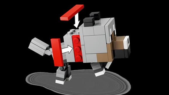 Конструктор LEGO® Minecraft™ Куриный Жокей: атака в пусты не Игрушка, 428 деталей (21592)