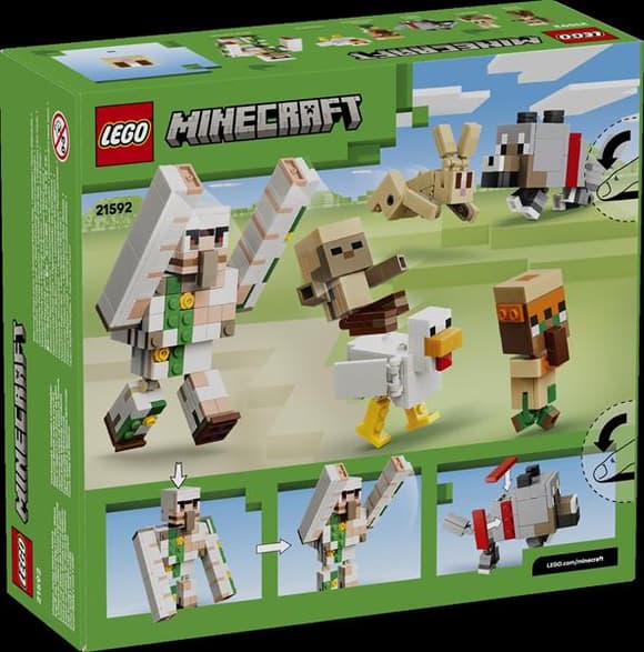 Конструктор LEGO® Minecraft™ Куриный Жокей: атака в пустыне Игрушка, 428 деталей (21592)