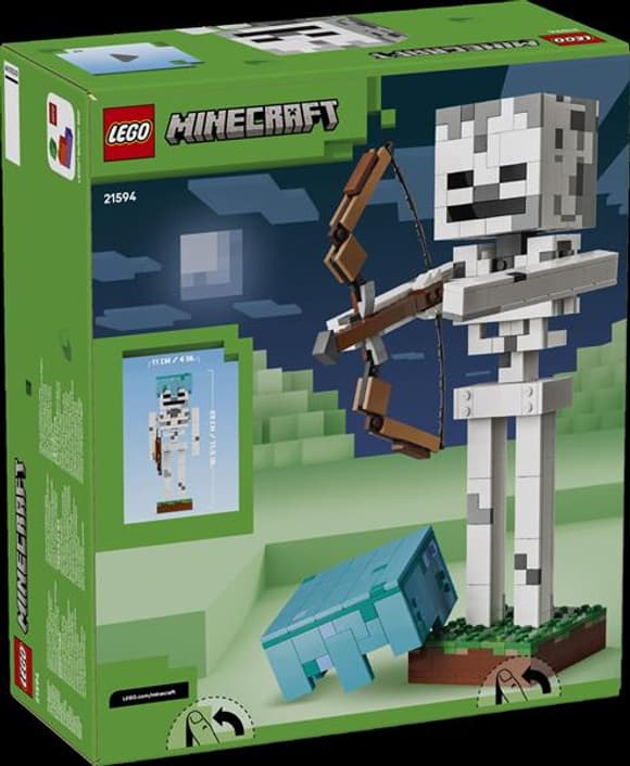 Конструктор LEGO® Minecraft® Скелет Геймерский декор, 502 детали (21594)