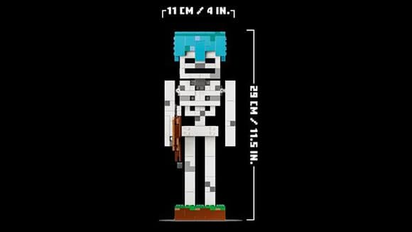 Конструктор LEGO® Minecraft® Скелет Геймерский декор, 502 детали (21594)