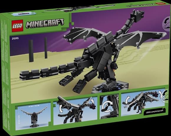 Конструктор LEGO® Minecraft® Дракон Края Декор по видеоигре, 710 деталей (21595)