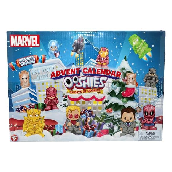 Адвент-календарь с фигурками Ooshies Marvel 5 см, 24 шт. (23296)