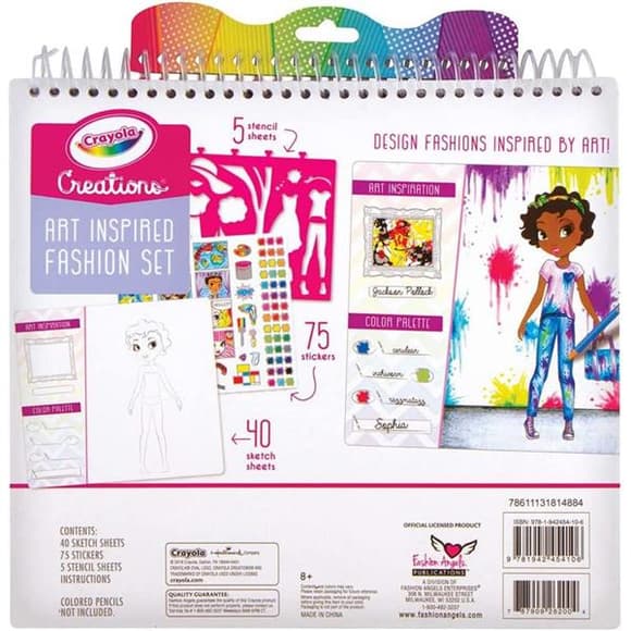 Набір для творчості Crayola Creations Арт-студія з наклейками та трафаретами 40 стор. (26200)