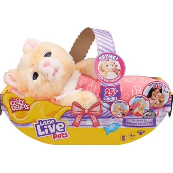 Інтерактивна іграшка Little Live Pets Кошеня-обіймашка Джінджер (26492)