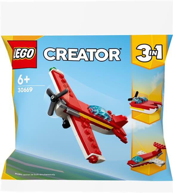 Конструктор LEGO Creator Культовий червоний літак 3 в 1, 51 деталь (30669)
