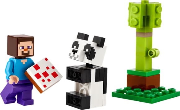 Конструктор LEGO Minecraft Стів і малюк-панда 35 деталей (30672)